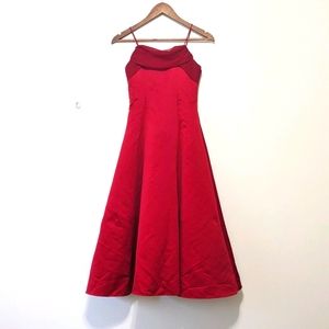 David's Bridal Michaelangelo Red Jr Formal Dress